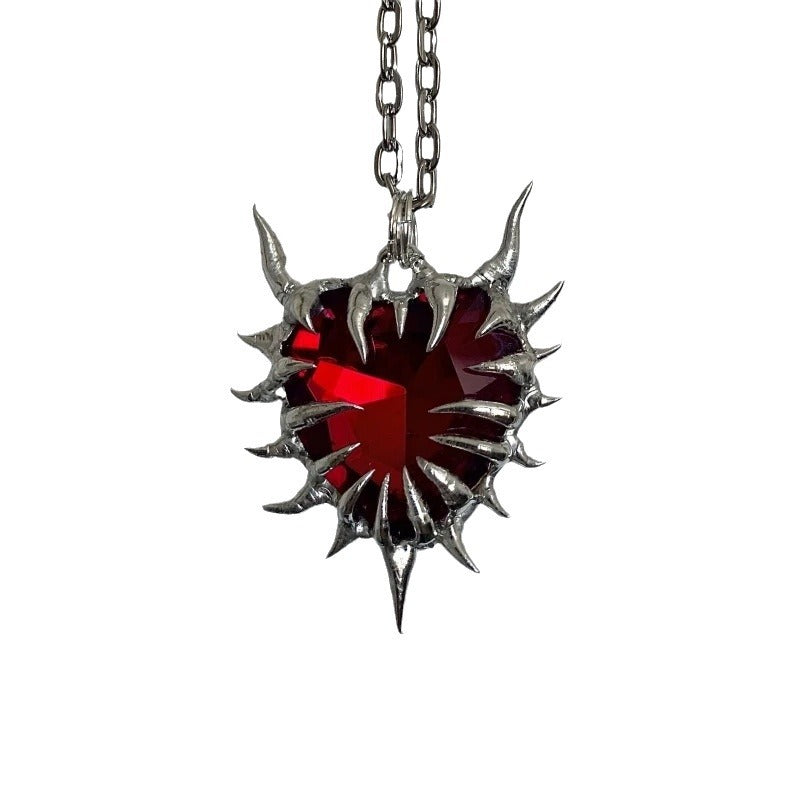 Wholesale Heart of Thorns Dark Gothic Hip Hop Necklace